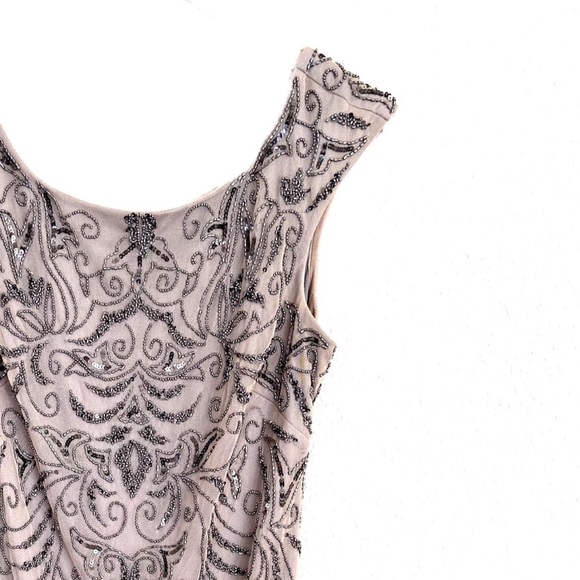 Adrianna Papell Beaded Sheath Dress - Picture 3 of 11